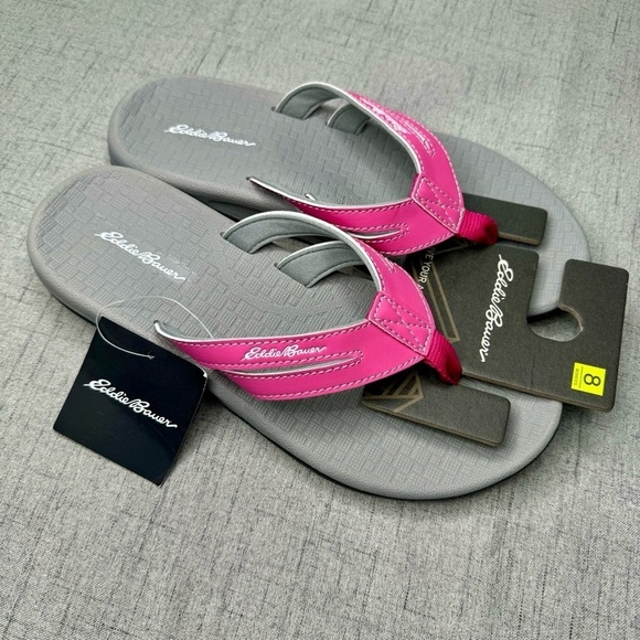 Eddie Bauer Pink Sandals Break Point Flip Flops 7 8 9 10 NWT - Picture 13 of 15